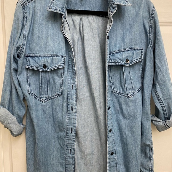 Free People Jean Shirt - Picture 1 of 3